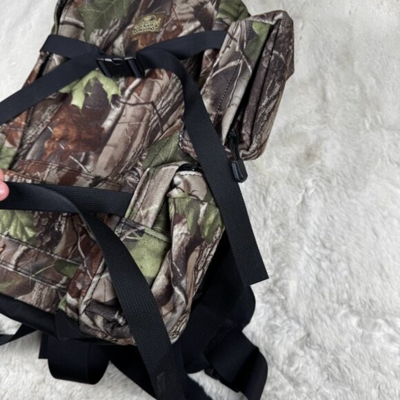 Vintage Y2K Whitewater Outdoors Camo Hunting Hiking Backpack Hip Support Packing - Picture 3 of 7